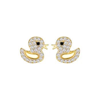 KING OF BLING 925 Sterling Silver Stud Earrings Women's