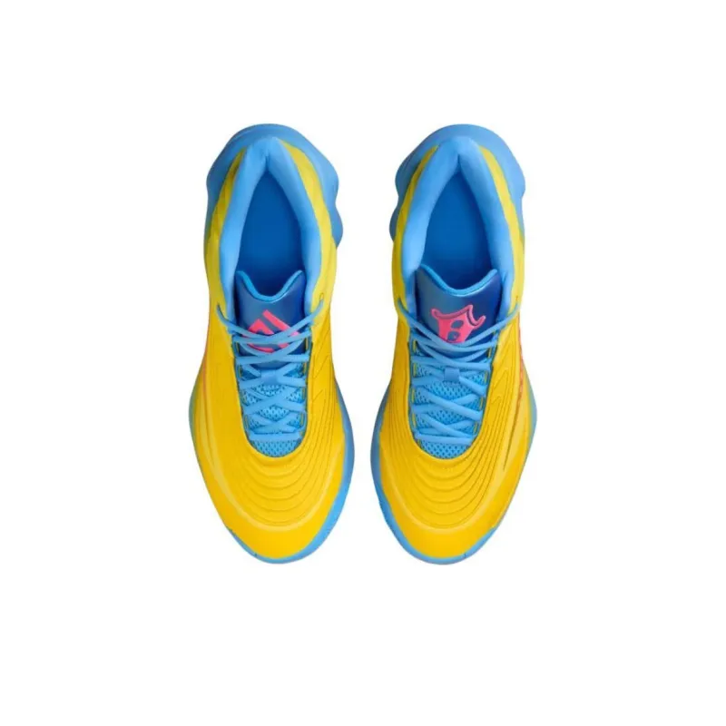 Nike Giannis Immortality 4 Anti-Slip Wear-Resistant Low-Top Basketball Shoes Men's Yellow Blue-3