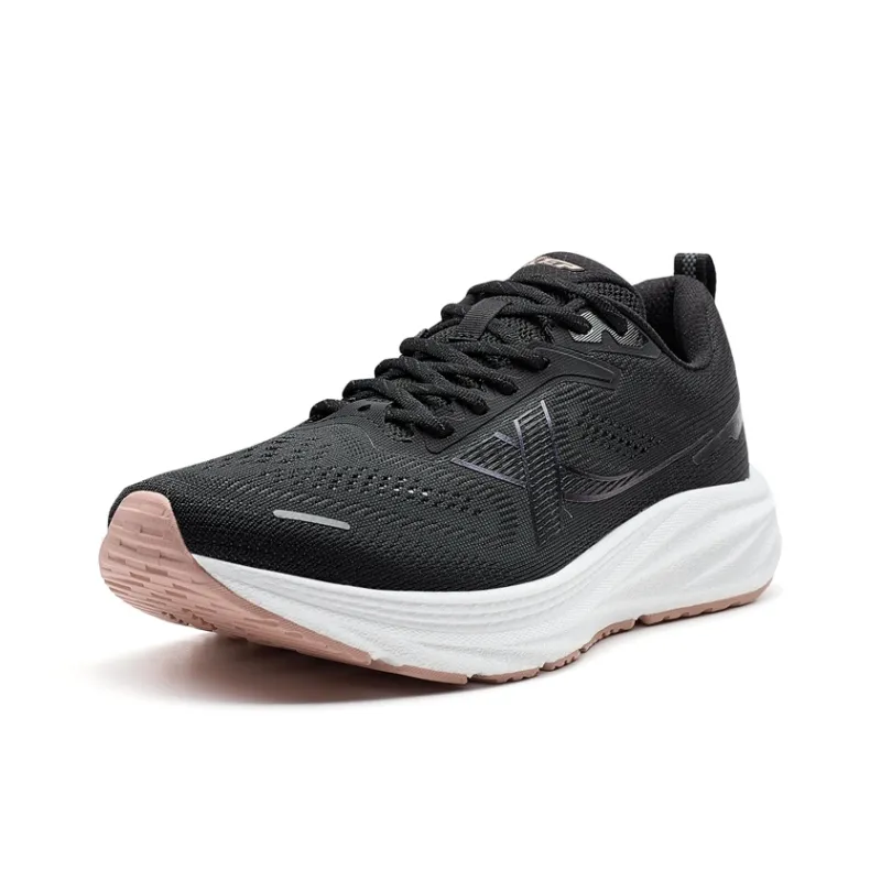 XTEP Thin Base Parsley Anti Slip And Wear Resistant Breathable Low Top Training Running Shoes Women's Black-2
