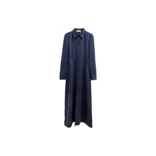 Chloe FW22 Long-Sleeved Dresses Women's Blue