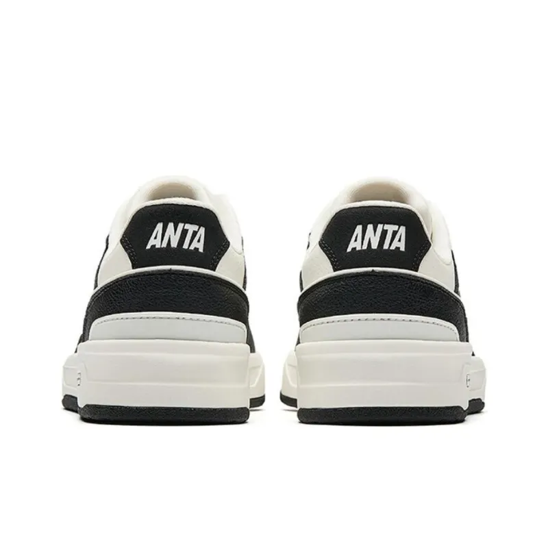 Anta Lieyan1.0 Anti-Slip And Wear-Resistant Coverage Low-Top Skateboard Shoes Men's White Black-3