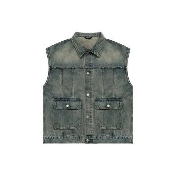 LUJIAMEN Vest Unisex Wasteland Yellow