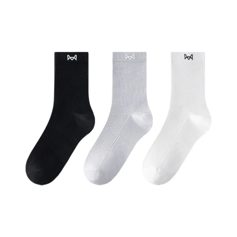 MIIOW Mid-Calf Socks Unisex 3 Pack-24
