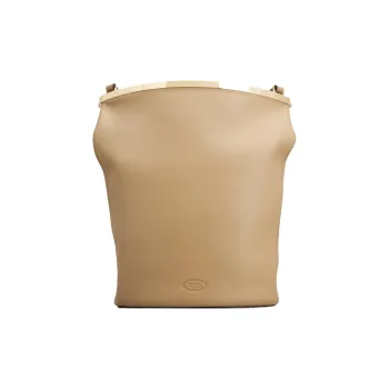TOD'S Logo Embossed Bucket Bag