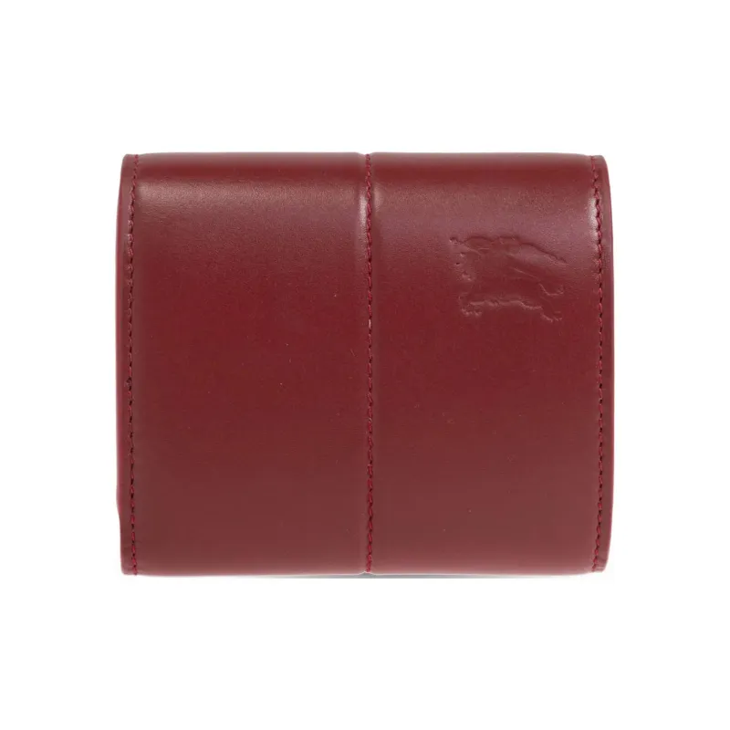 Burberry Snip Logo stamp Leather Wallet-2