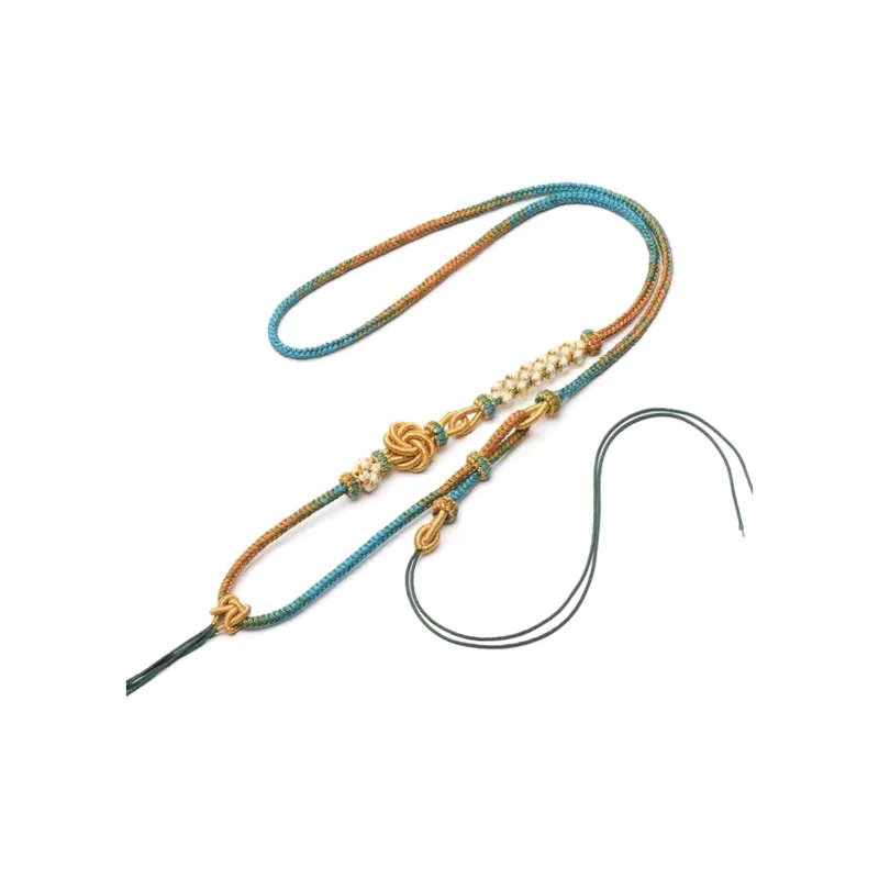 Moon Jewelry Braided String Necklaces Unisex-0