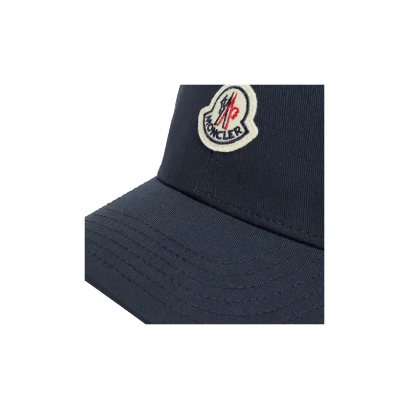 Moncler Logo Patch Curved Peak Baseball Cap-2