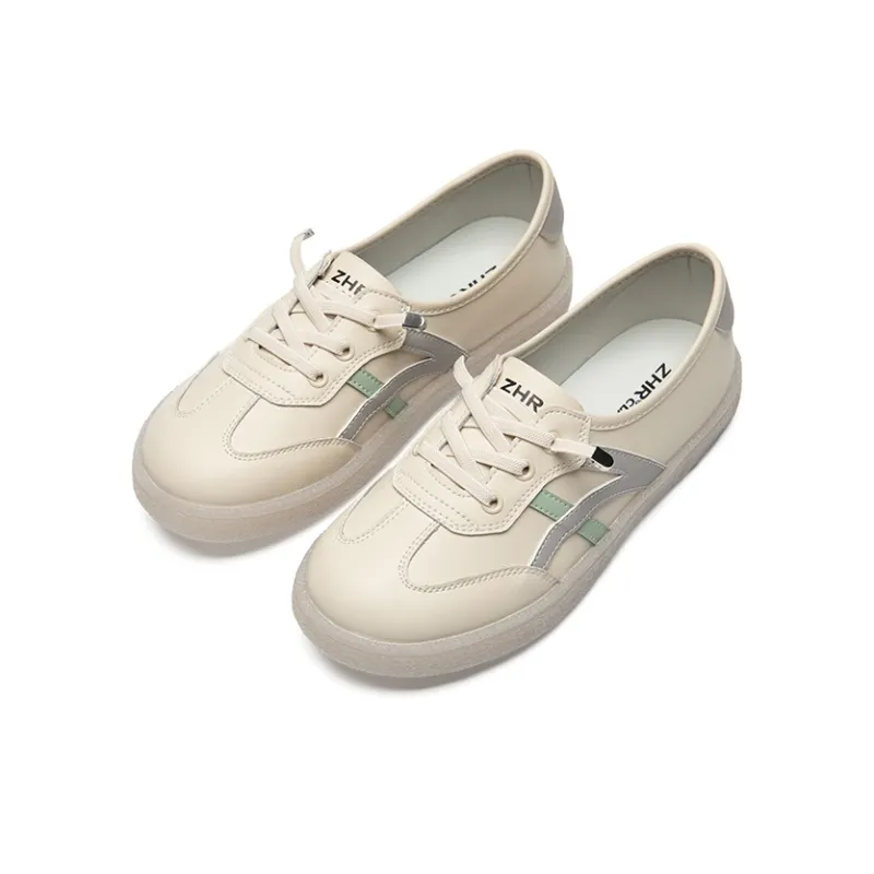 ZHR Small White Shoes Abrasion-Resistant Low-Top Skateboard Shoes Women's-14