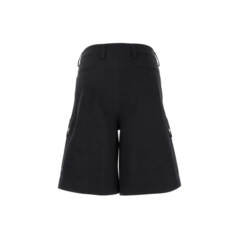 OFF WHITE Logo Embroidered Cargo Shorts-1