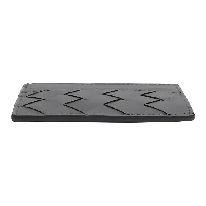 Bottega Veneta Cow Leather Card Holder Unisex Black-2