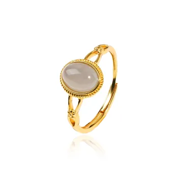 CUIYOUSHIJIA Hetian Jade Rings Smoky Purple Women's