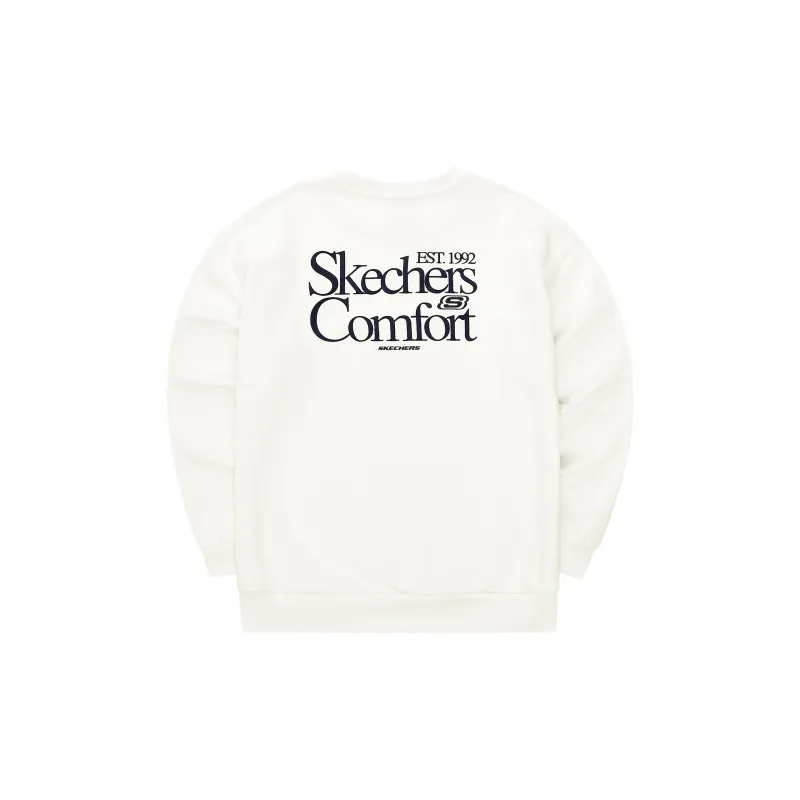 Skechers Sweatshirt Unisex Marshmallow White-1