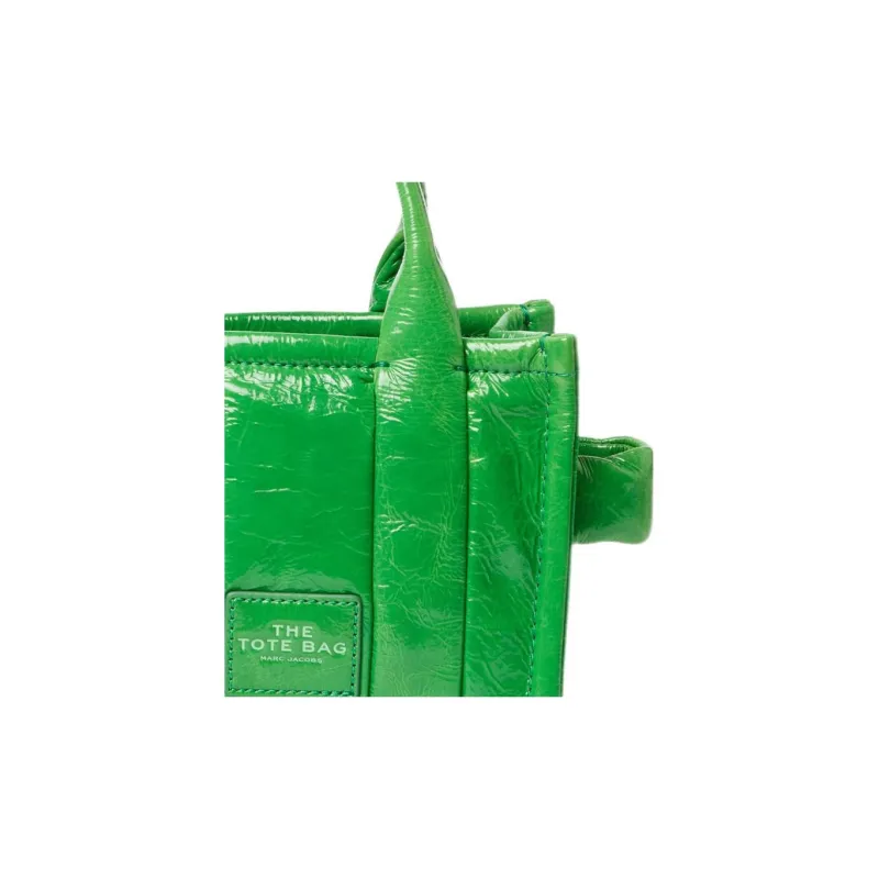 MARC JACOBS Lambskin Tote Bag, Shopping Bag, Shoulder Bag, Crossbody Bag, Handbag Mini Women's Green-3