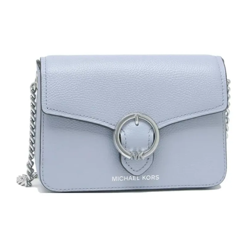 MICHAEL KORS Cow Leather Chain Shoulder Bag Small Size Women's Light Blue-2