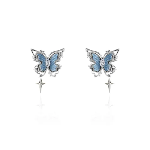 KEYS VIA Copper Alloy Stud Earrings Women's