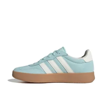 Adidas BARREDA Anti Slip Wear Resistant Low Top Skateboard Shoes Unisex Green White