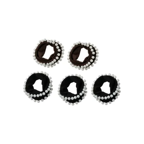 QIMEILA Artificial Pearl Rubber Band Hair Tie Women's