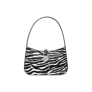 MICHAEL KORS Lyra Calfskin Handbag Small Size Women's Black