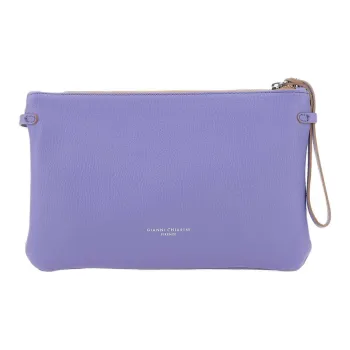 GIANNI CHIARINI Leather Shoulder Bag Women's Purple