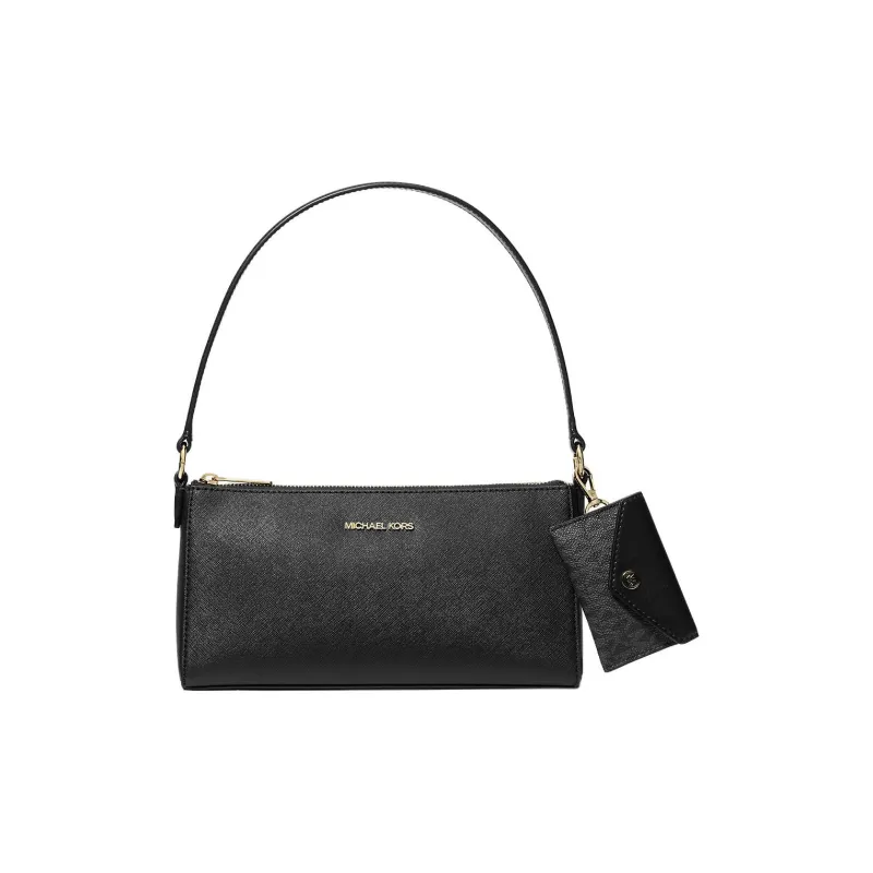 MICHAEL KORS Leather Shoulder Bag Women's Black-0