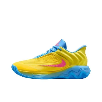 Nike Giannis Immortality 4 Anti Slip Wear Resistant Low Top Basketball Shoes Men's Yellow Blue