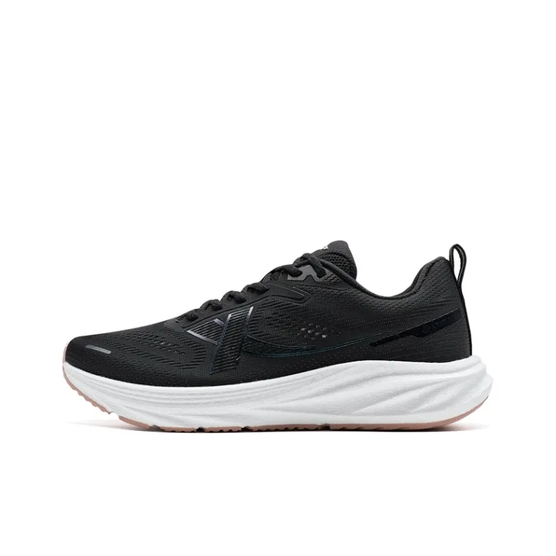 XTEP Thin Base Parsley Anti Slip And Wear Resistant Breathable Low Top Training Running Shoes Women's Black-0