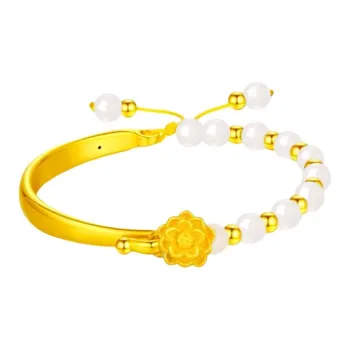 ZHONGYINYIJIN Gold Bracelet Unisex
