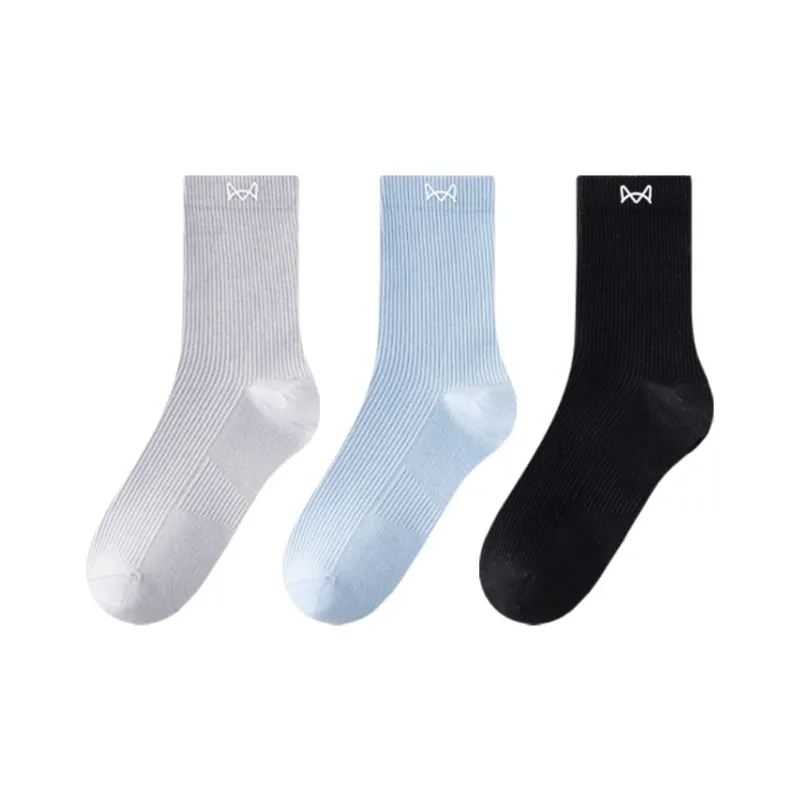 MIIOW Mid-Calf Socks Unisex 3 Pack-8