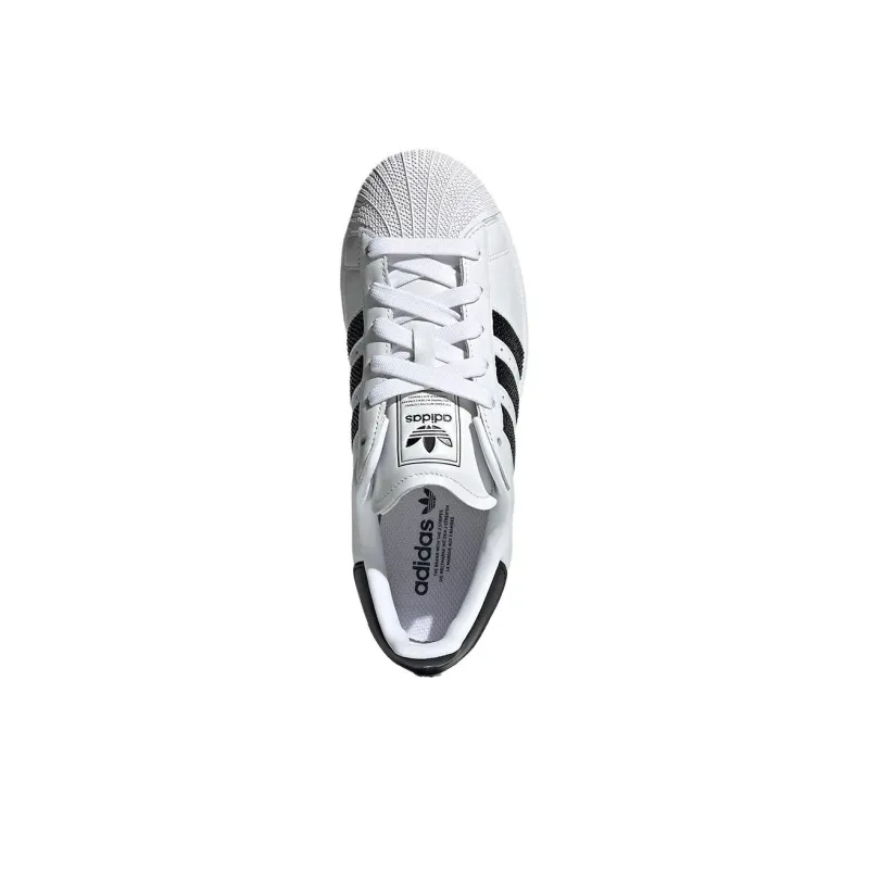 Adidas Superstar Ii White Black Beaded Stripes Women's-2