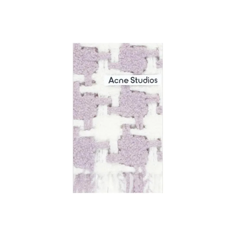 Acne Studios Scarves Men's Light Purple/White-3