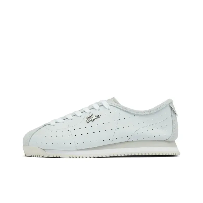 LACOSTE Anti Slip Wear Resistant Low Top Casual Shoes Women's Light Blue-0