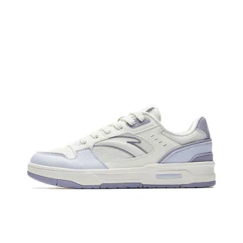 Anta Lieyan1.0 Breathable Lightweight Height Increasing Low Top Skateboard Shoes Women's White Purple