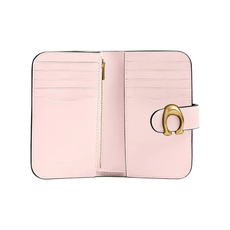 COACH Tabby Grained Leather Wallet Mini Women's Pink-2
