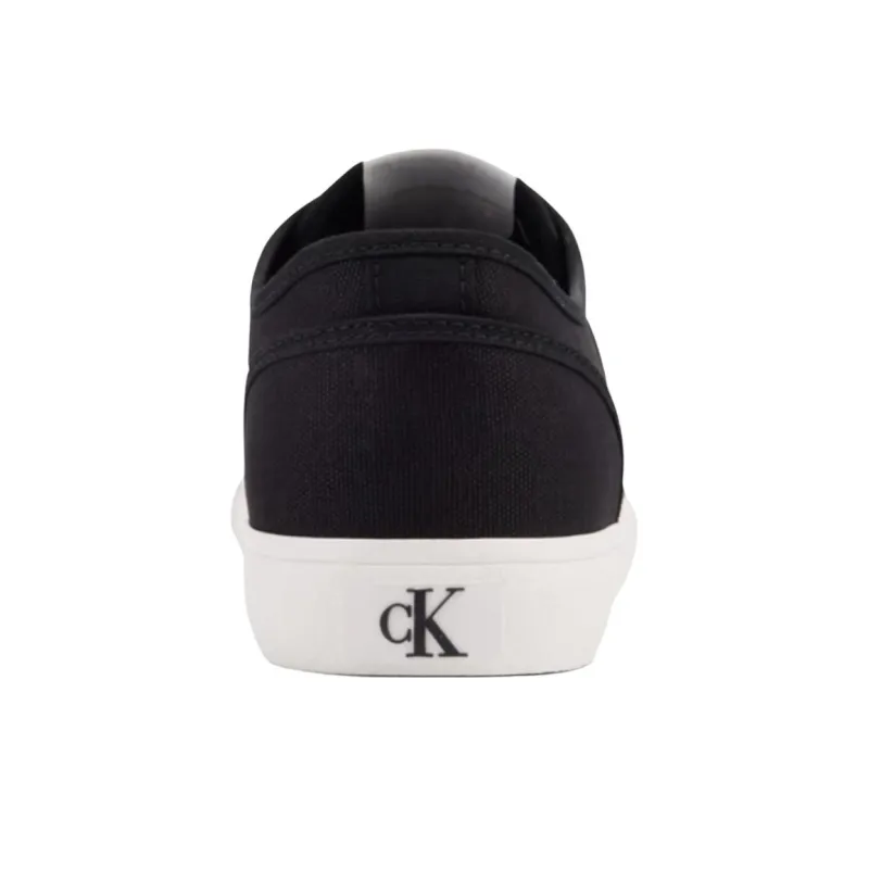 CKJ CALVIN KLEIN JEANS Low-Top Canvas Shoes Men's Black-4