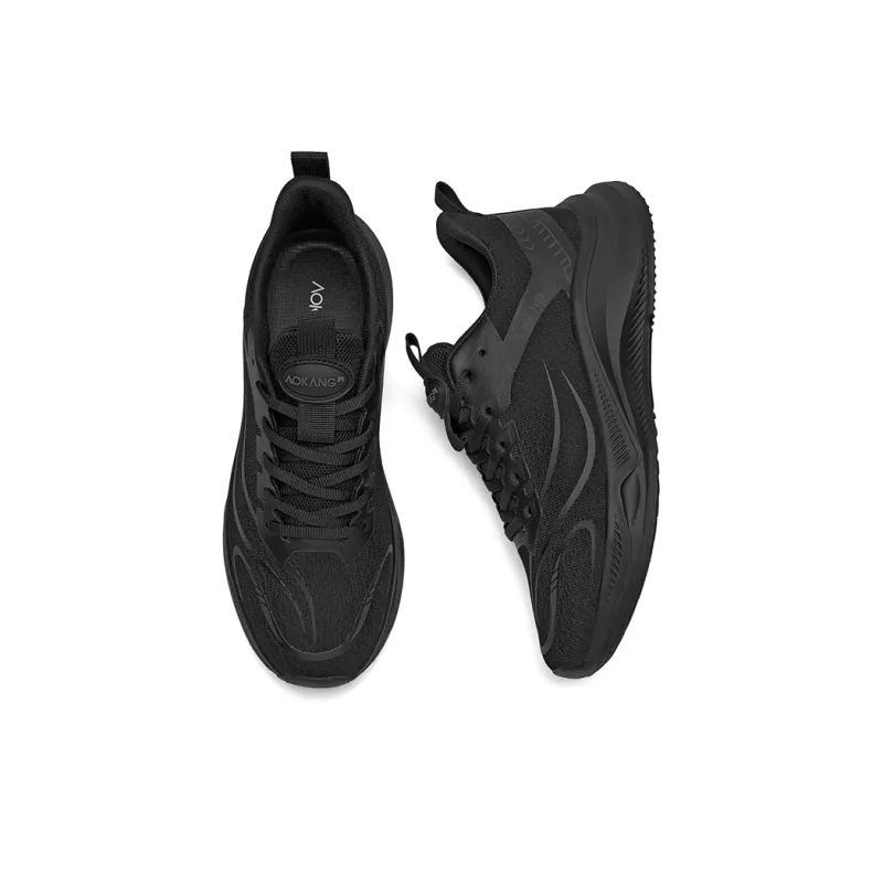 AOKANG Cushioning Anti-Slip Wear-Resistant Breathable Lightweight Height Increasing Low-Top Running Shoes Men's-3