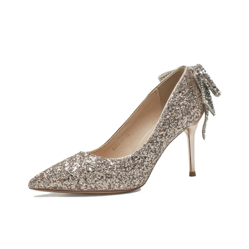 XIMO BULL High Heels Women's Champagne-12