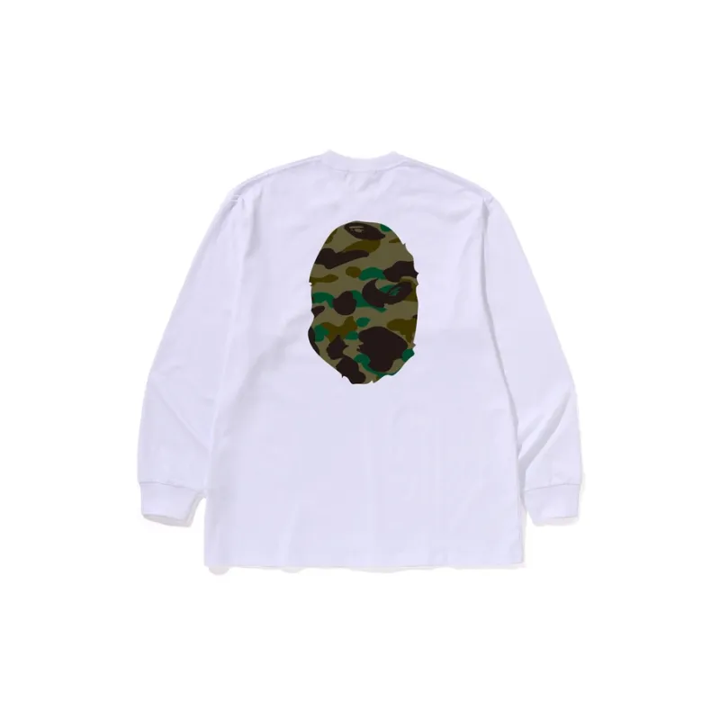 A BATHING APE 1st Camo Ape Head Relaxed Fit Long Sleeve Tee-1