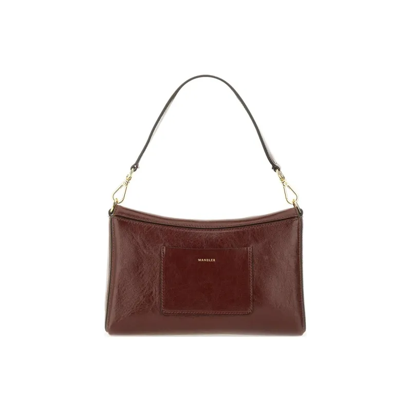 Wandler Calfskin Shoulder Bag Women's Bordeaux Red-3