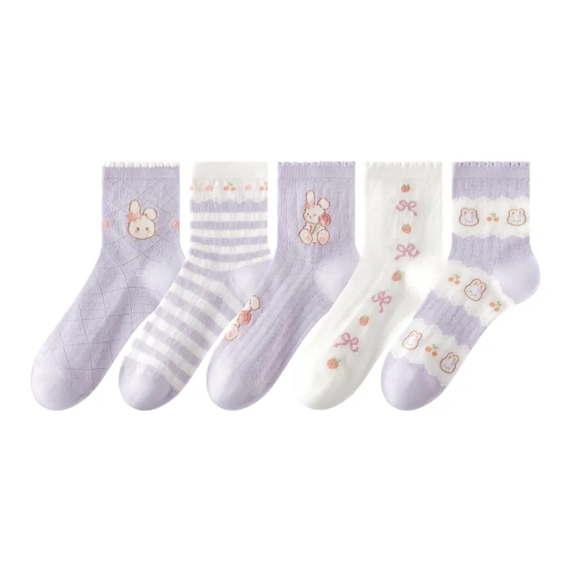 Caramella Mid-Calf Socks Women's 5 Pack-5
