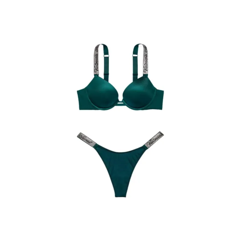 Victoria's Secret Underwear Set Women's Dark Green-0