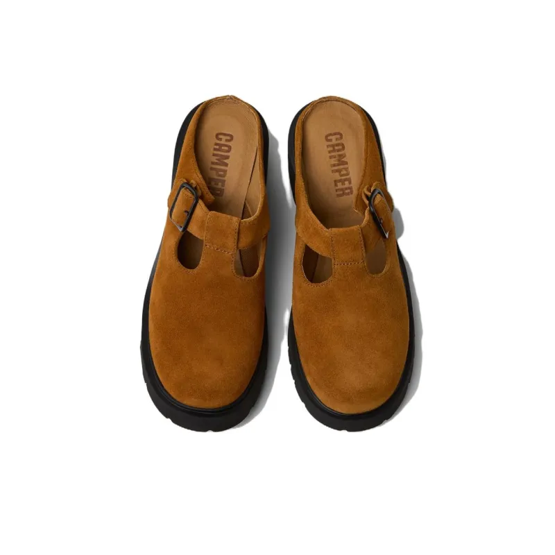 CAMPER Milah Slip-Resistant Wrap-toe Slippers Women's Brown-2