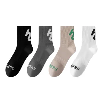 MIIOW Mid Calf Socks Men's 4 Pack