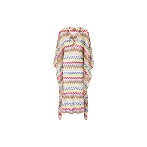 MISSONI V Neck Crochet Beach Cover Up