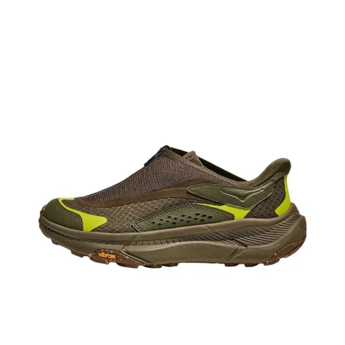 HOKA ONE ONE Anti-Slip Wear-Resistant Low-Top Casual Shoes Unisex Olive