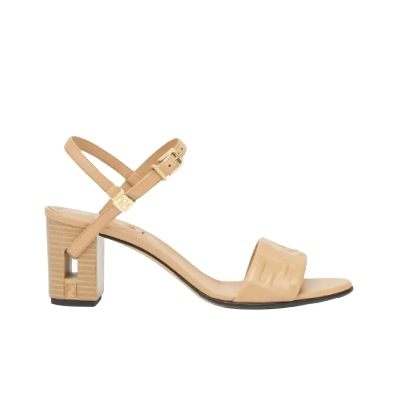 FENDI Delfina Ff Embossed Sandals Women's-1