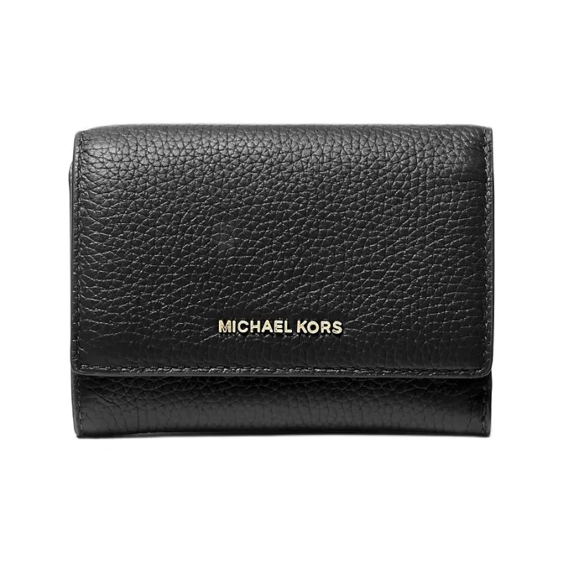MICHAEL KORS Leather Wallet Women's Black-0