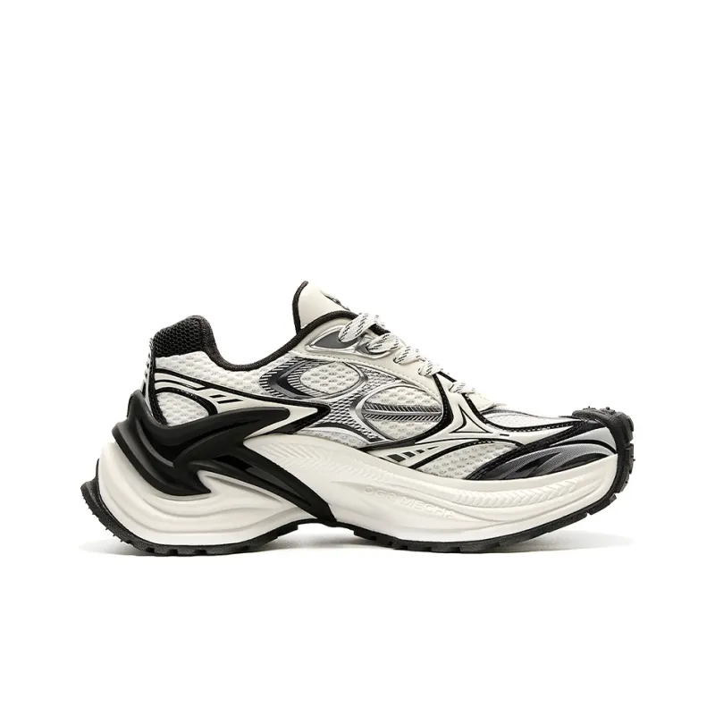 OGR Height Increasing Wear-Resistant Slip-Resistant Low-Top Running Shoes Unisex Black/White Og Panda-1