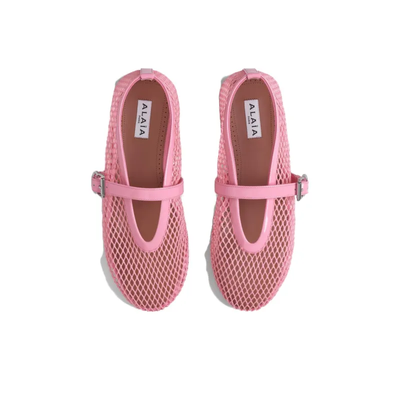 Alaia Casual Single Shoes Women's Pink-3