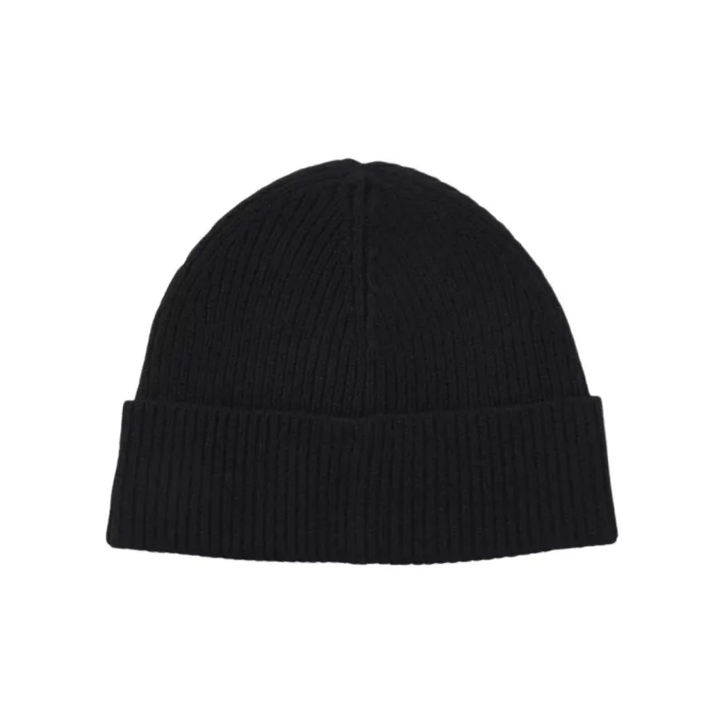 HUGO BOSS Knitted Fabric Wool Polyamide Wool Blend Beanies Women's Black-1