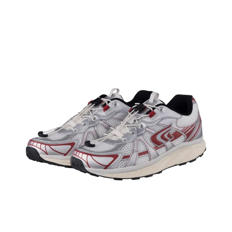 THE NORTH FACE SOLID TECH Abrasion Resistant Low Top Running Shoes Men's White Silver-3